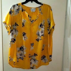 Womens XL Yellow top